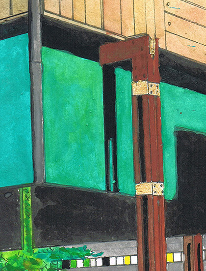 dettaglio 2 IL PADIGLIONE DELLA MEDITAZIONE AL MEMORIALE BRION_agosto 2026_FABIO DOTTA_48 X 33 cm_tecnica mista - Copia