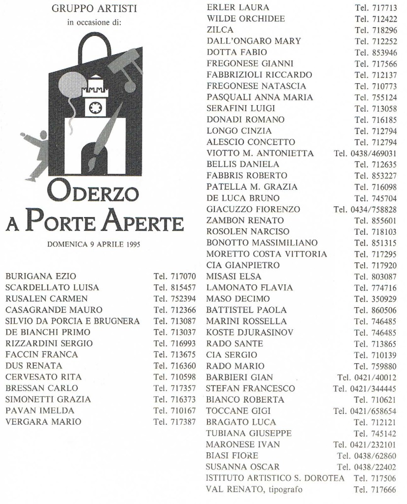 ODERZO A PORTE APERTE 1995