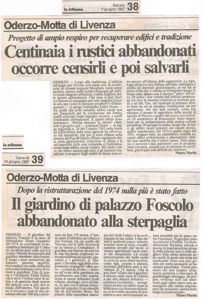 IL GIARDINO DEL FOSCOLO E I RUSTICI ABBANDONATI