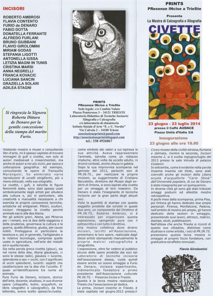 2014_MOSTRA PRINTS PIAZZA UNITA' 3A TRIESTE