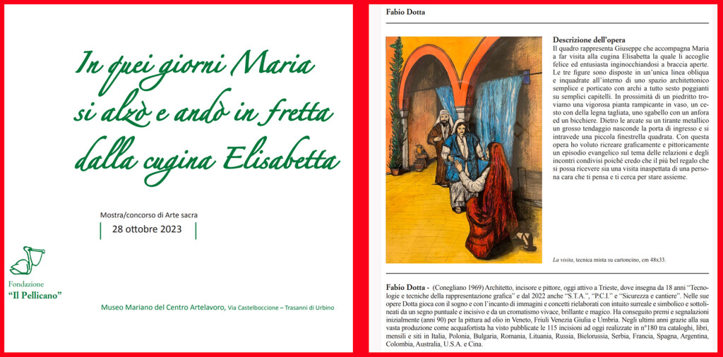 2023_URBINO mostra di arte sacra pubblicato quadro di FABIO DOTTA pagg 21 di 128