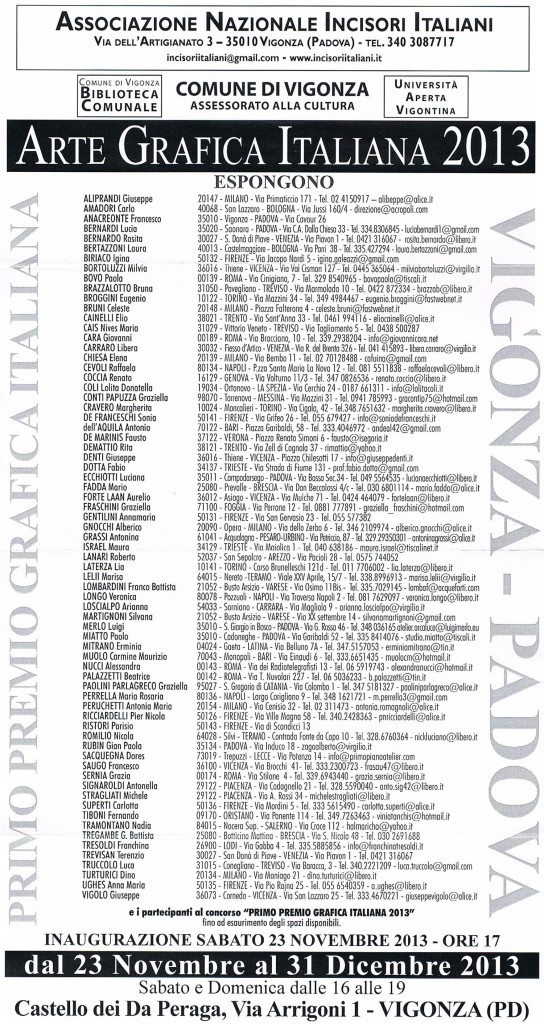 VIGONZA_PADOVA_NOVEMBRE_DICEMBRE_2013_MOSTRA_INCISIONE