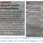 2015 ARTICOLI SUL VIDEO "IL BOSCO DI CAVALIER"