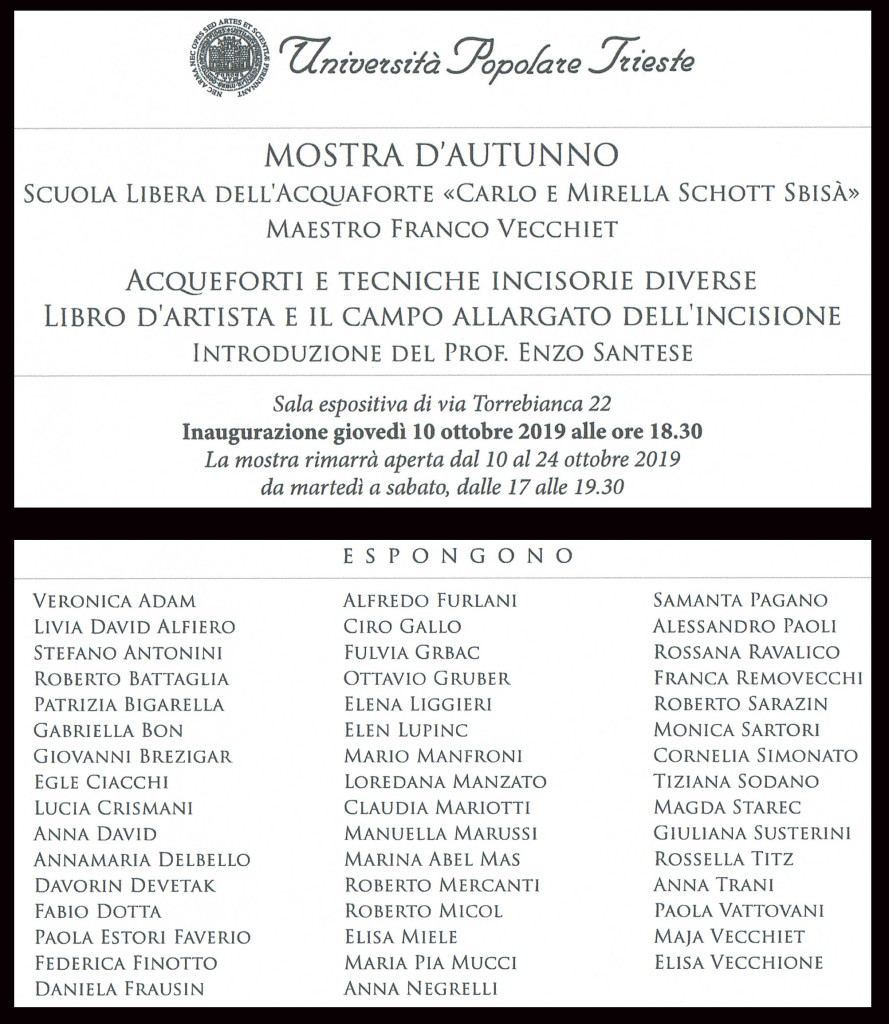 MOSTRA D'AUTUNNO OTTOBRE 2019 TRIESTE